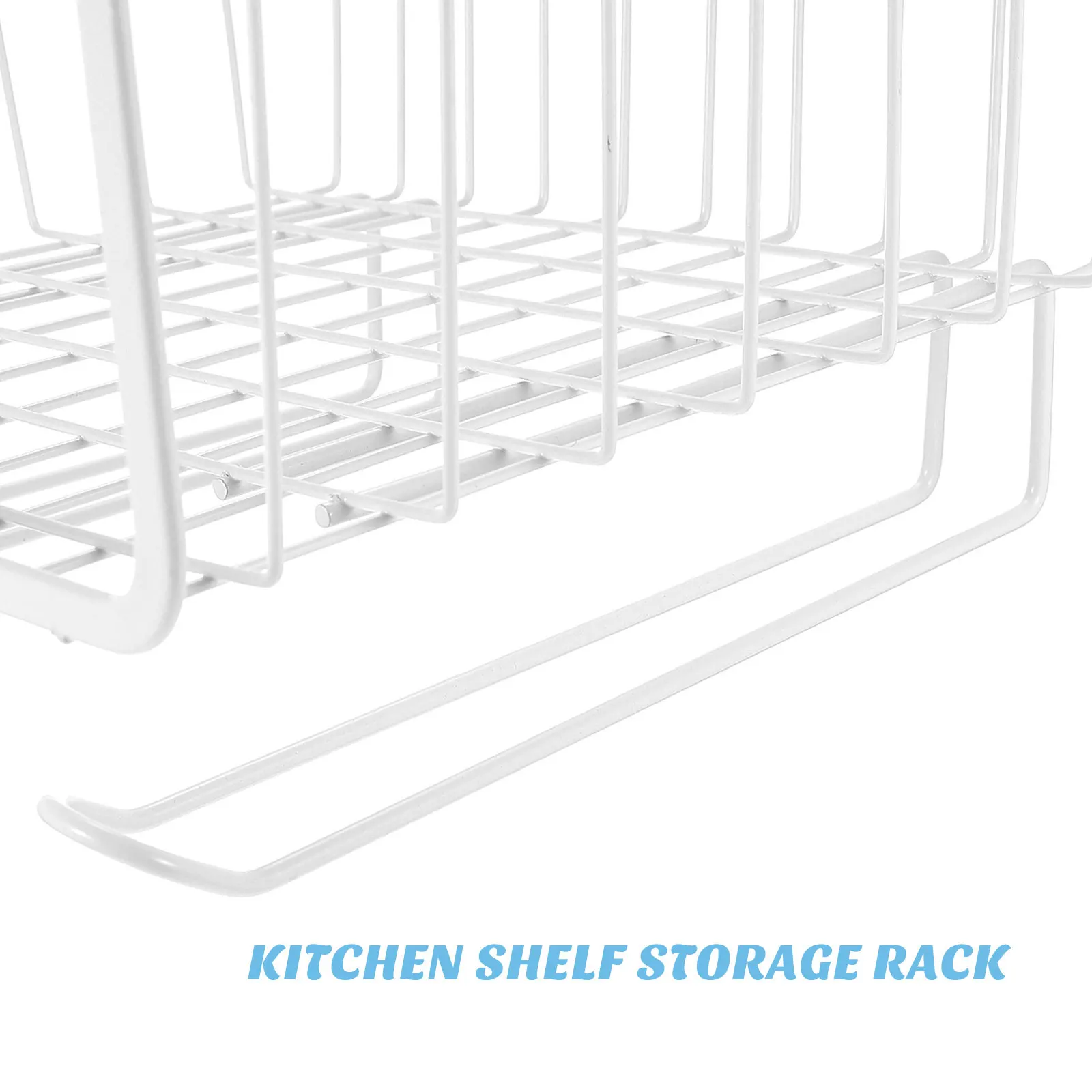

Under Shelf Storage Basket No Drill Hanging Organizer For Kitchen Pantry Closet Under Cabinet Wire Rack Basket