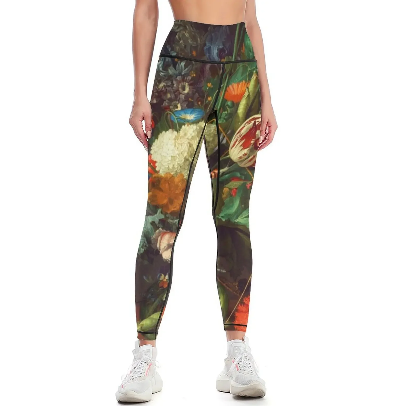 

Jan Davidsz. de Heem Vase of Flowers Leggings Women's fitness active wear for fitness Womens Leggings