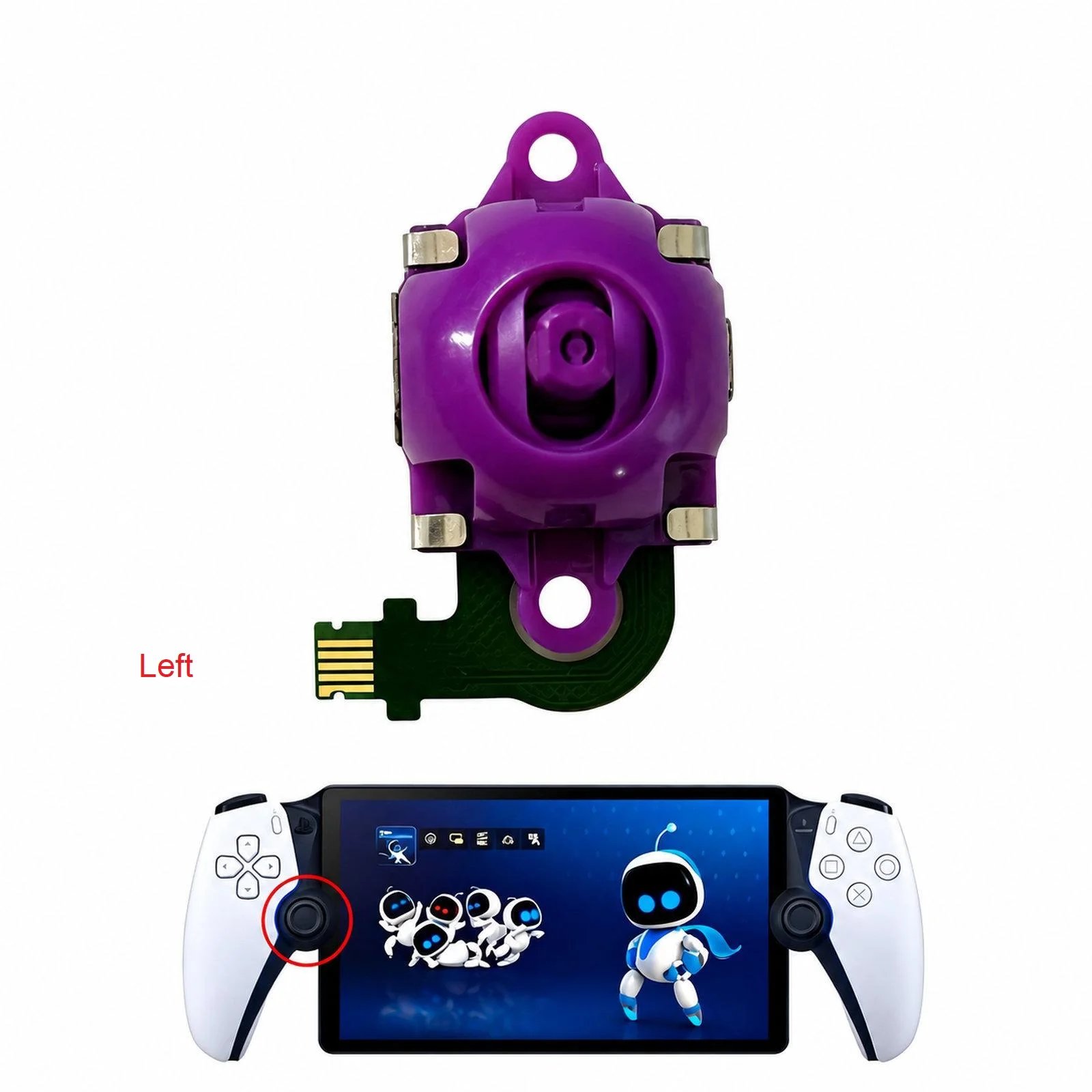 Naprawa joysticka Hall Effect TMR do PS5 Portal / PS VR2 PlayStation Portal / VR2 3D Analog Stick Module Thumbsticks Lewy i Prawy — zdjęcie produktu 5