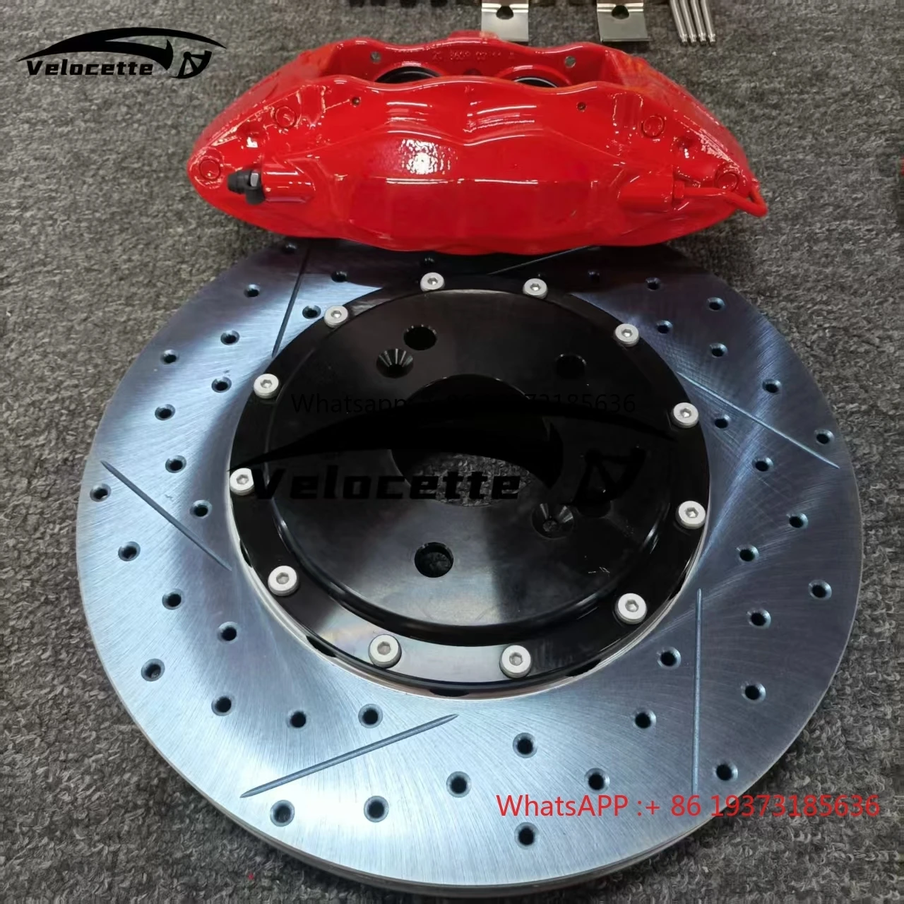 High Performance F50 Racing Brake Kit 4 Piston Calipers 330mm-355mm Brake Disc for VW Golf 7 GTI  Lancer Rally  Passat Ford