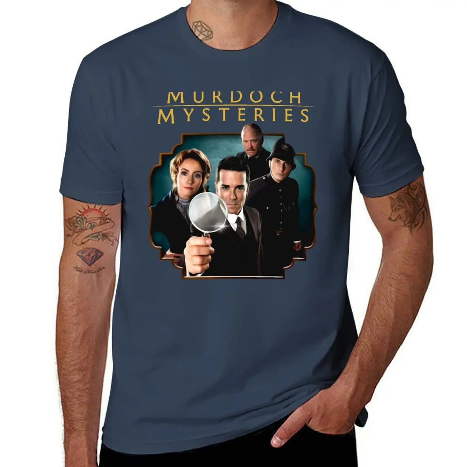 

MURDOCH MYSTERIES T-Shirt man t shirts high quality luxury brand t shirt for man 100 percent cotton t shirts with prints T-Shirt