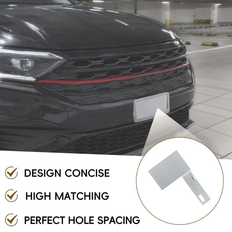 

Adjustable 15° Angled Stainless Steel License Plate Frame Vertical Mount For Enhanced Readability Motorcycles Two X37F