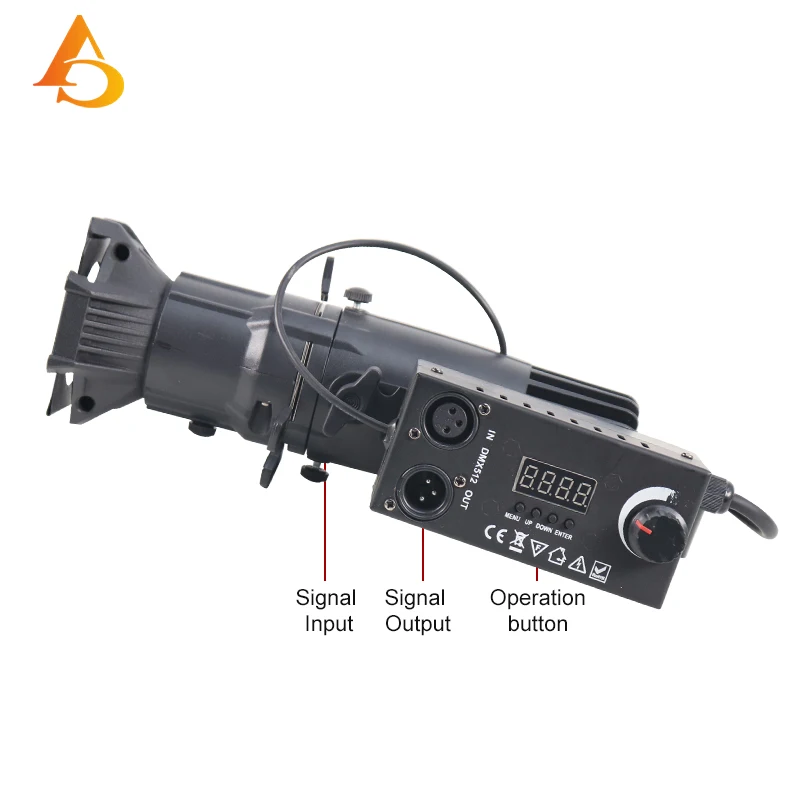 Imagem -02 - Led 20w Mini Perfil Spot Light Lipsoidal Zoom Lâmpada de Imagem ww cw 2in1 Dmx para Teatro Auto Mostrar Iluminação Palco