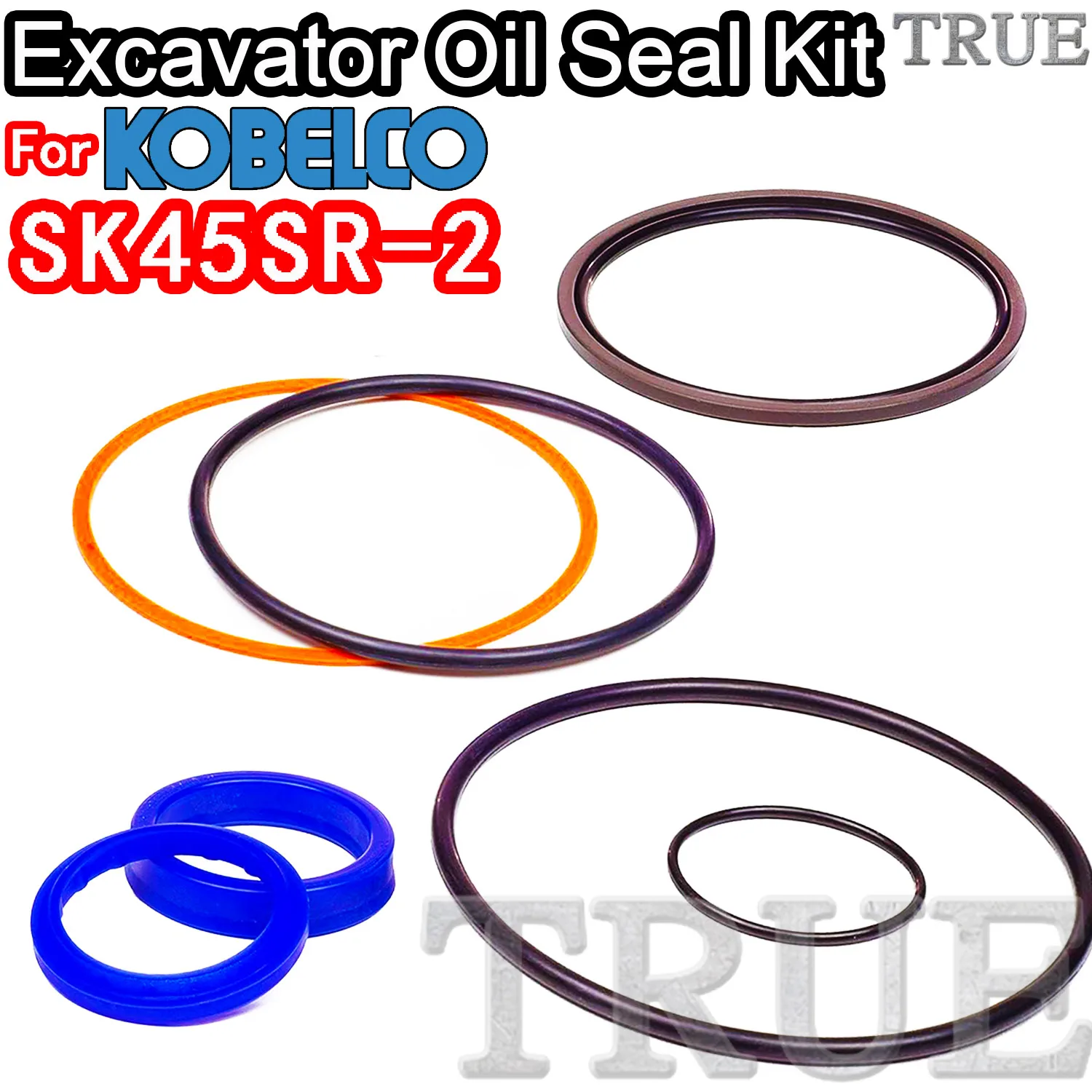 For KOBELCO SK45SR-2 Excavator Oil Seals Kit Repair Set Pack Heavy Master Excavating Machinery Maintenance Floating Rebuild