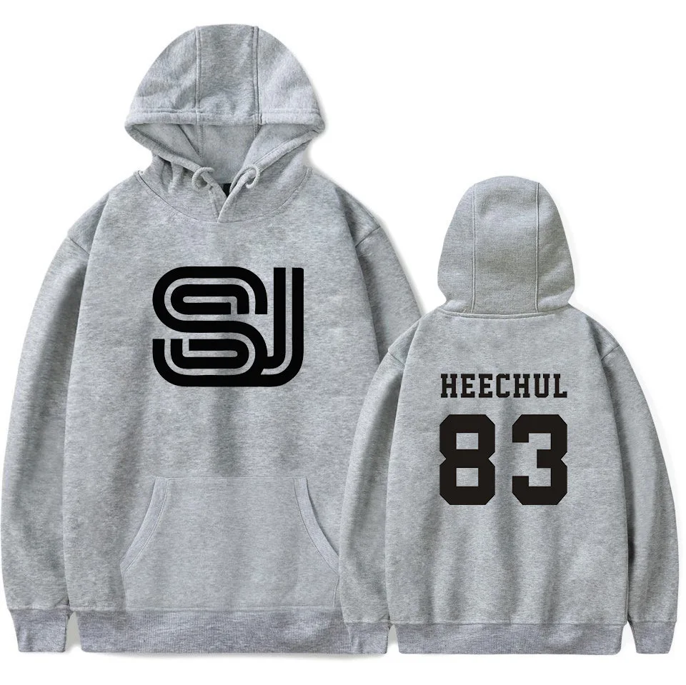 New Super Junior Peripheral Printed Hooded Sweater Fashion Casual Set Long Sleeve Hooded Sweater Autumn and Winter