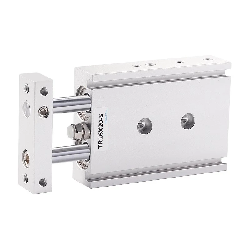 High Quality TR Pneumatic Cylinder Dual Axis Dual Rod With Magnets TR 6 10 16 20 25 32 Double Output Force Types Stroke 10-200mm