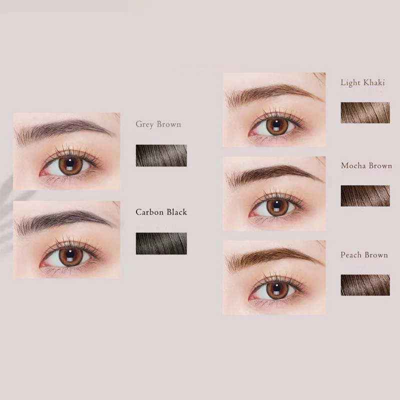 قلم الحواجب الجديد من Haozhuang مقاوم للماء والعرق، شكل الشفرة، متين وغير يتلاشى