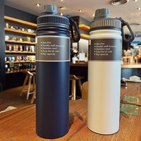 750ML Stainless Steel Thermal Large Capacity Thermos Portable Cup Insulated Water Kettle Bottle Vacuum Flask Travel Cup Mug