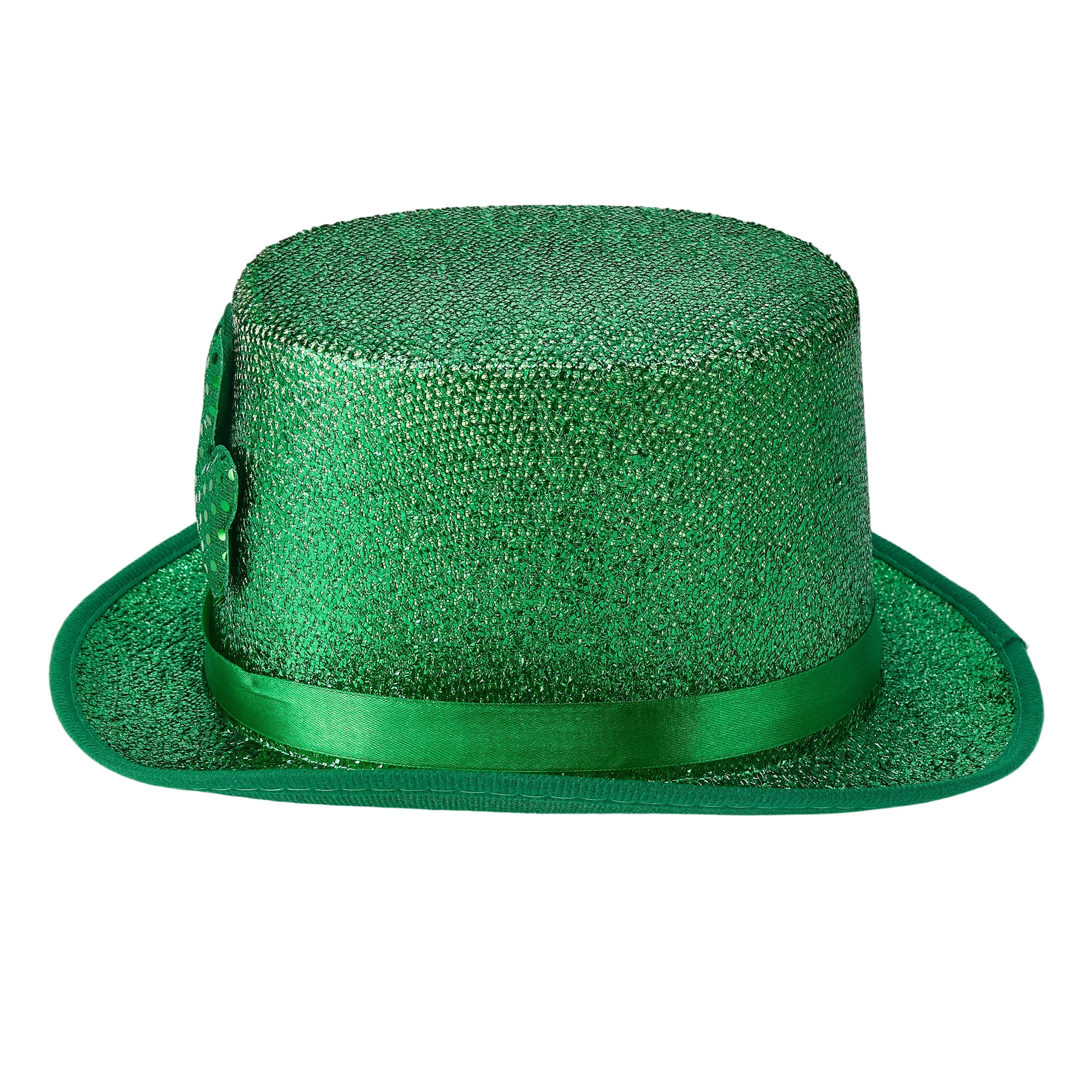 

Ирландская шляпа-федора с пайетками и клевером, зеленая, для вечеринок, праздников и сцены