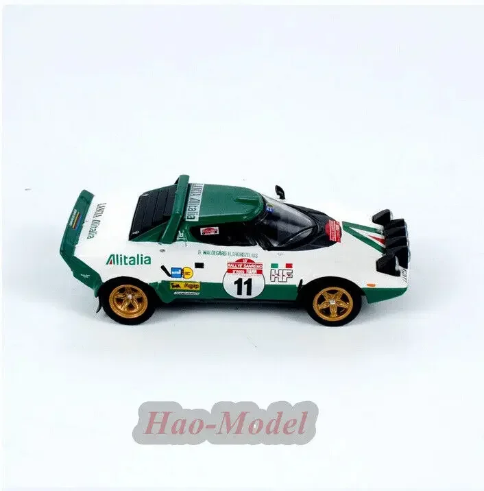 MINIGT 1/64 لـ LANCIA Stratos HF 1975 رالي سانريمو نموذج سيارة سبيكة دييكاست محاكاة هدية عيد ميلاد هواية عرض الحلي