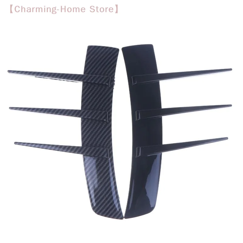 

【M】2pcs Front Bumper Vent Sticker Car'S Door Side Modification Model Duck Type Splitter A Set Currency Exterior Parts