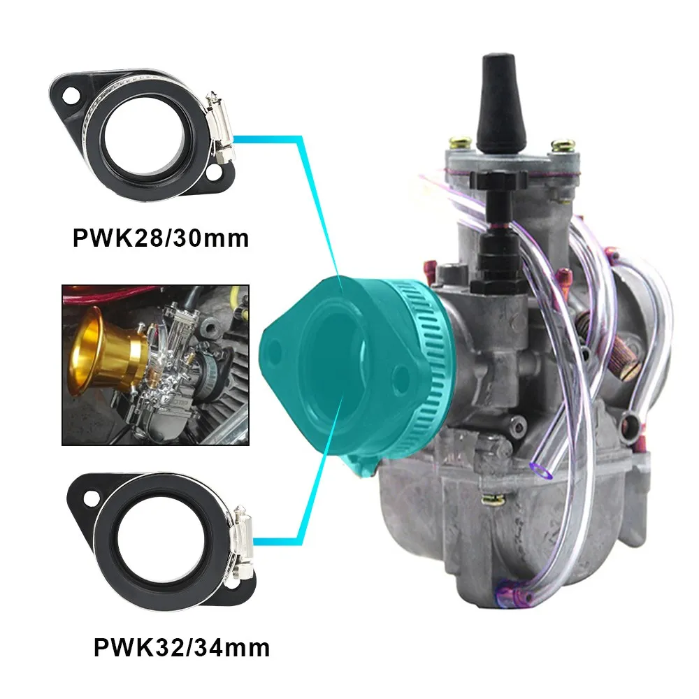 CMCP adaptador de interfaz de ajustador de admisión de junta de carburador de motocicleta para KEIHIN KOSO OKO PWK 21/24/26/28/30/32/34mm