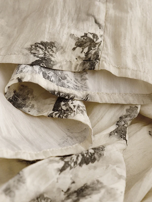 الفنية علامة المياه واسعة الساق السراويل عالية الخصر عادية فضفاضة تناسب الصيف حجم كبير الملابس النسائية تنوعا التخسيس تنورة السراويل #4