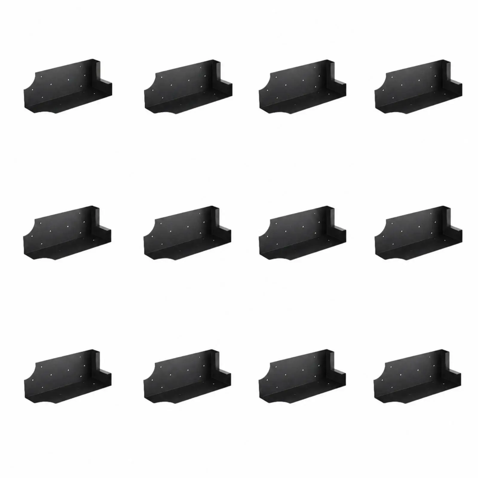 12 Pieces Raised Garden Bed Corner Bracket Sturdy Garden Bed Corner Bracket Heavy Duty Easy to Install for DIY Gardeners