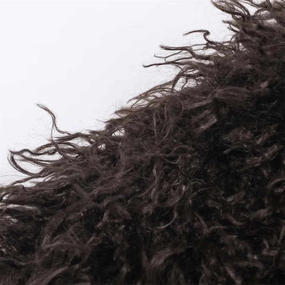 Veste de pilote décontractée à manches longues et col rond pour femme, nouvelle mode d'hiver, effet fourrure artificielle