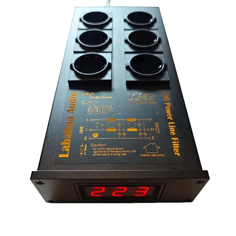 HIFI Audio Power Filter Socket Lightning Protection and Anti-interference Noise Reduction Wireless Design