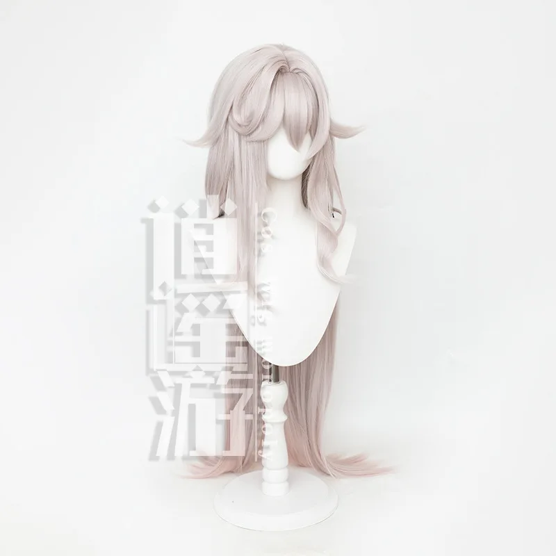 Peruka do cosplayu Selene z Honkai Impact 3rd, imitacja skóry głowy, idealna na Halloween.