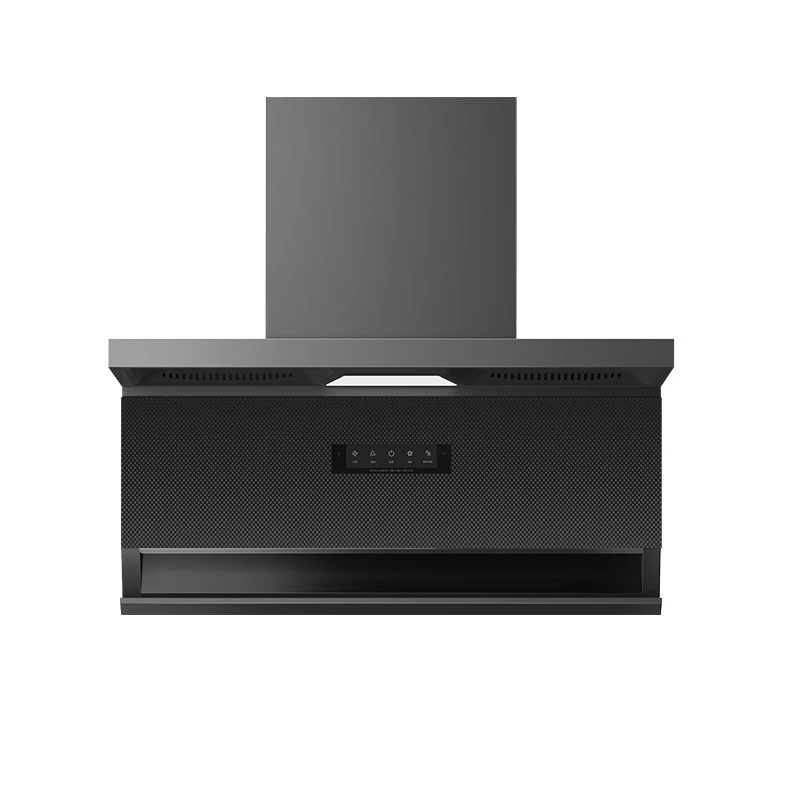First-Level Energy Efficiency Somatosensory Control Range Hood Household Hotel Use Top Side Double Suction Stainless Steel