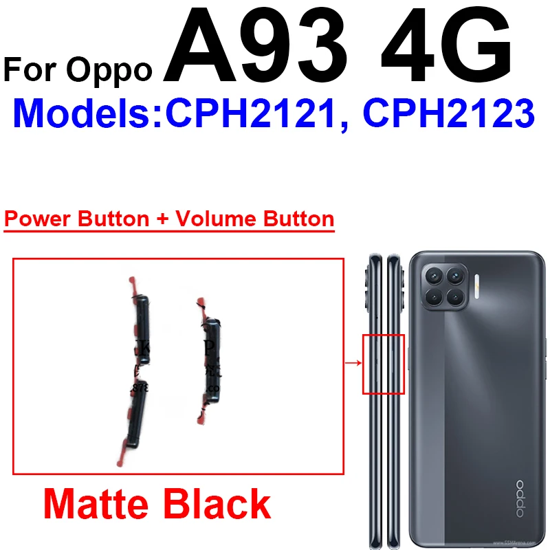 Power Volume Button For OPPO A93 A94 A95 4G 5G On OFF Power Button Up Down Volume Sound Side Keys Flex Cable Parts image 6