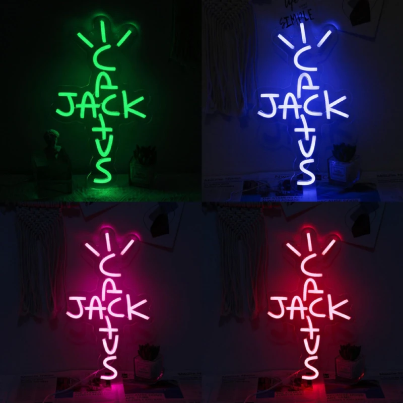 

Custom Neon Sign Cactus Jack LED Neon Sign Light Home Bedroom Decoration Art Wall Decor Housewarming Gift Creative Birthday Gift