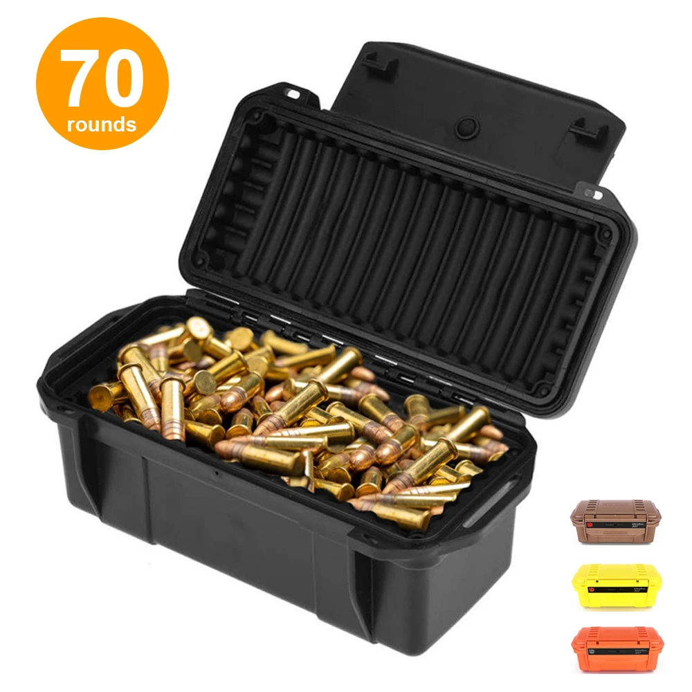 

Tactical Bullet Sealed Box Field ABS Ammo Box EDC Tool Box Ammo Can Safety Hunting Airsoft Equipment Shockproof Waterproof