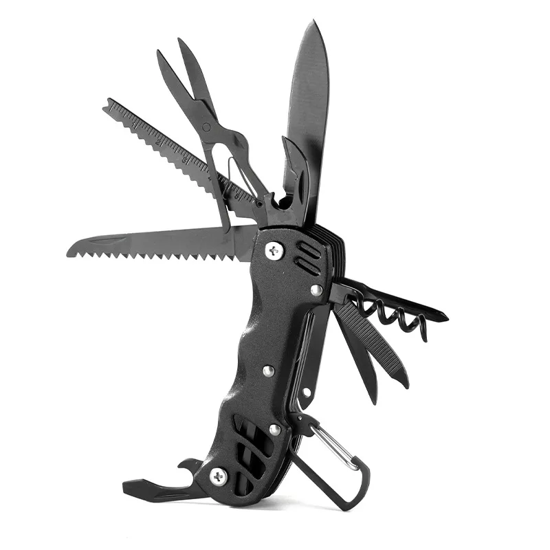 Swiss Army Knife Outdoor Multi-Function - Portable Folding Knife for Wilderness Survival, EDC Tool with Bottle Opener