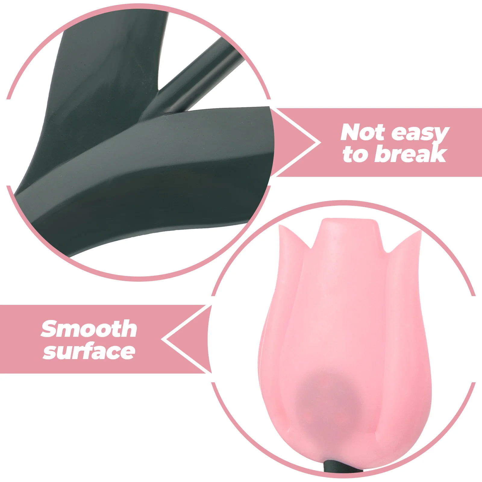 

8pcs Artificial Tulips Plastic Garden Stakes Lawn Decor Privacy Screen Fence Outdoor naments Flower Adornment Gardening