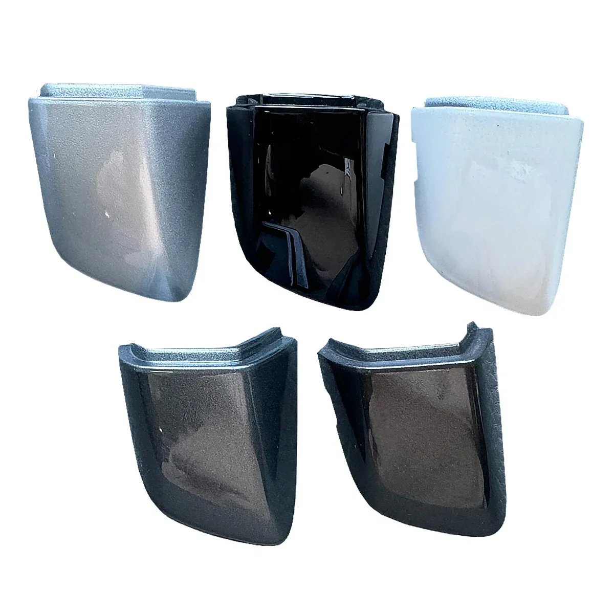 X1 LHD الخارجي الجبهة اليسرى قفل الباب اسطوانة مقبض غطاء تغليف الكسوة لشركة فولكس فاجن طوارق 2 7P Rline MK2 2011-2018 7P 6837879 7P 6837879 أ #1