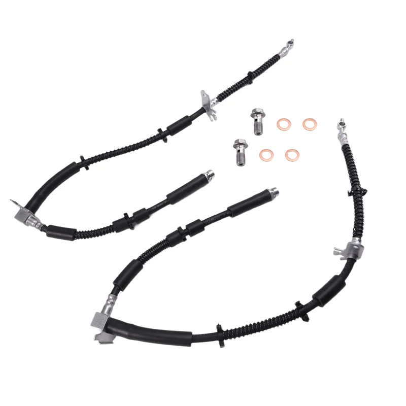 

ABTC-1Pair Front Brake Hose Cable LR058020 LR058021 For Land Rover Range Rover Sport 06-13 Parking Brake Hydraulic Hose Lasso