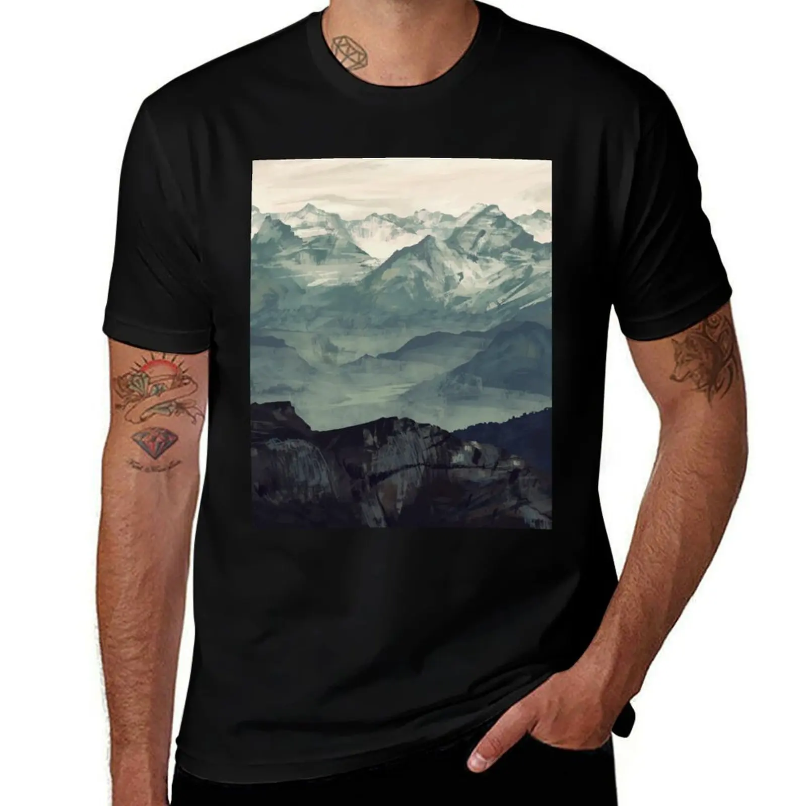 

Mountain Fog T-Shirt Outdoor Sports Lightweight Tee