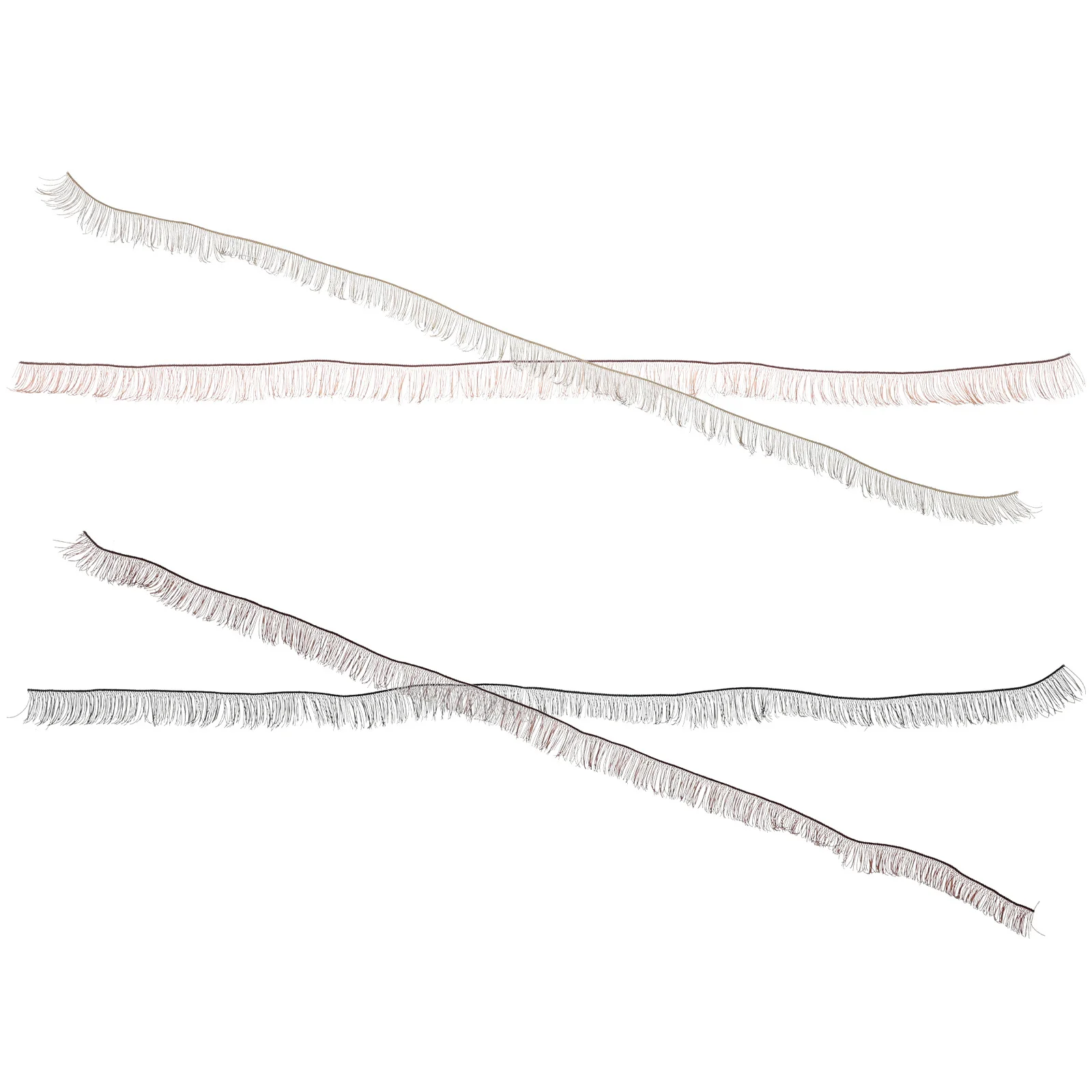 4 Uds pestañas postizas varios colores aspecto Natural realista manualidades Diy pestañas postizas para accesorios decorativos