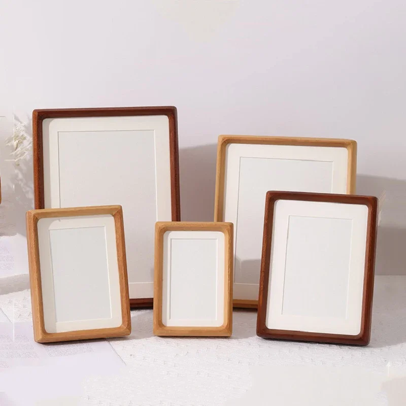 Solid Wood Round Corner Photo Frame 6 7 8 10 Inch A4 Art Frame for Home Decoration and Table Display Home Decor