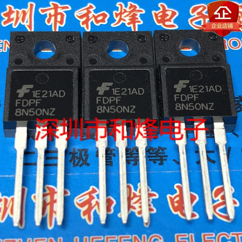 

20PCS/LOT FDPF8N50NZ TO-220F 500V 8A Datasheet - Electronic Component for Professional Use