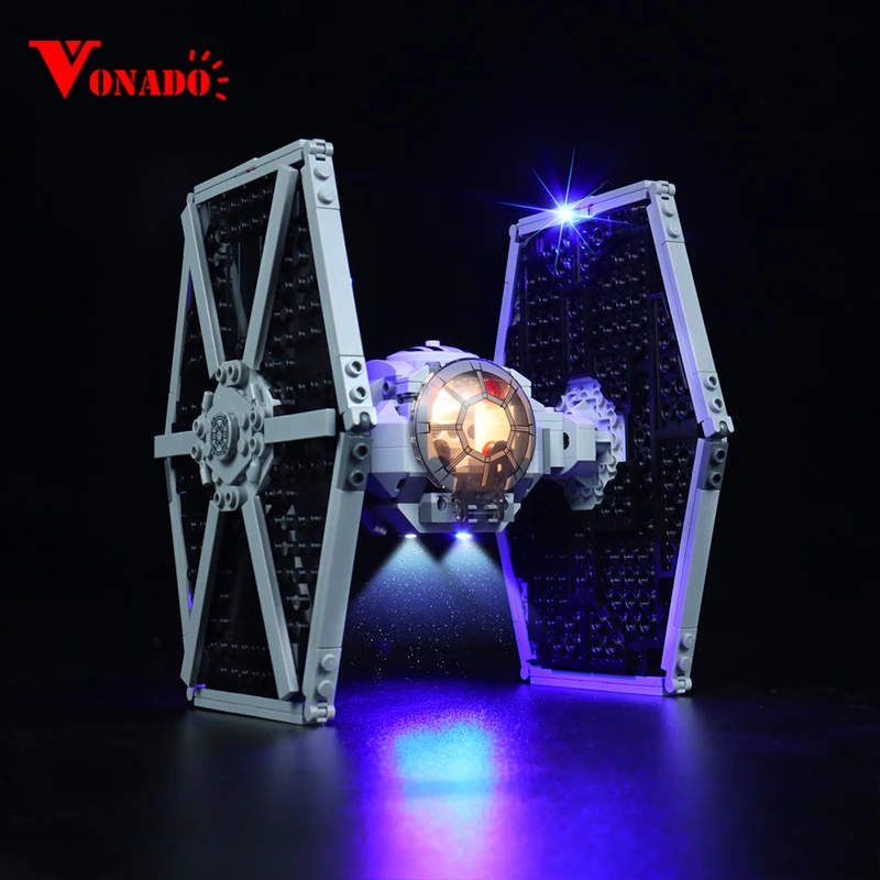 Vonado LED Lighting Set for 75300 Imperial TIE Fighter Collectible Bricks Light Kit, Not Included the Building Model