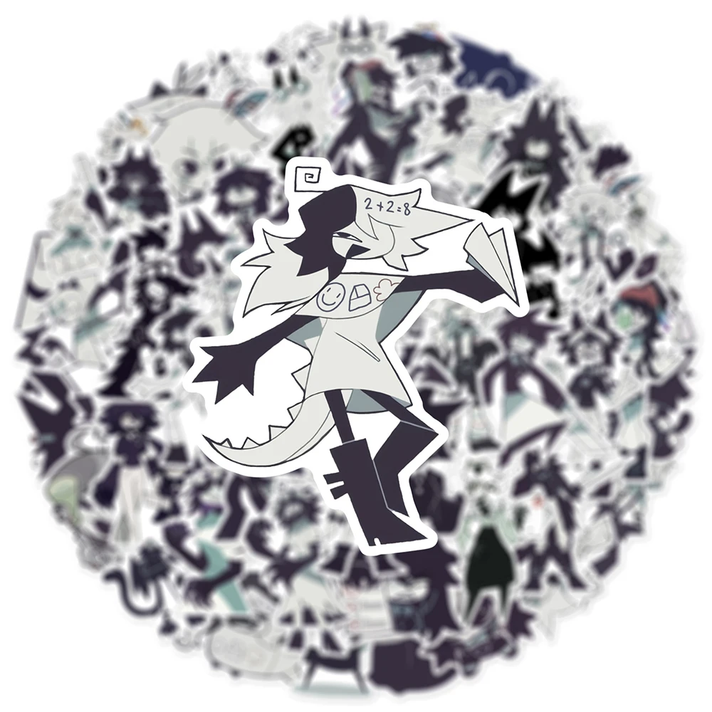 

10/30/50pcs Anime Game Fundamental Paper Education Cartoon Stickers Miss Circle Decals DIY Stationery Phone Decoration Sticker