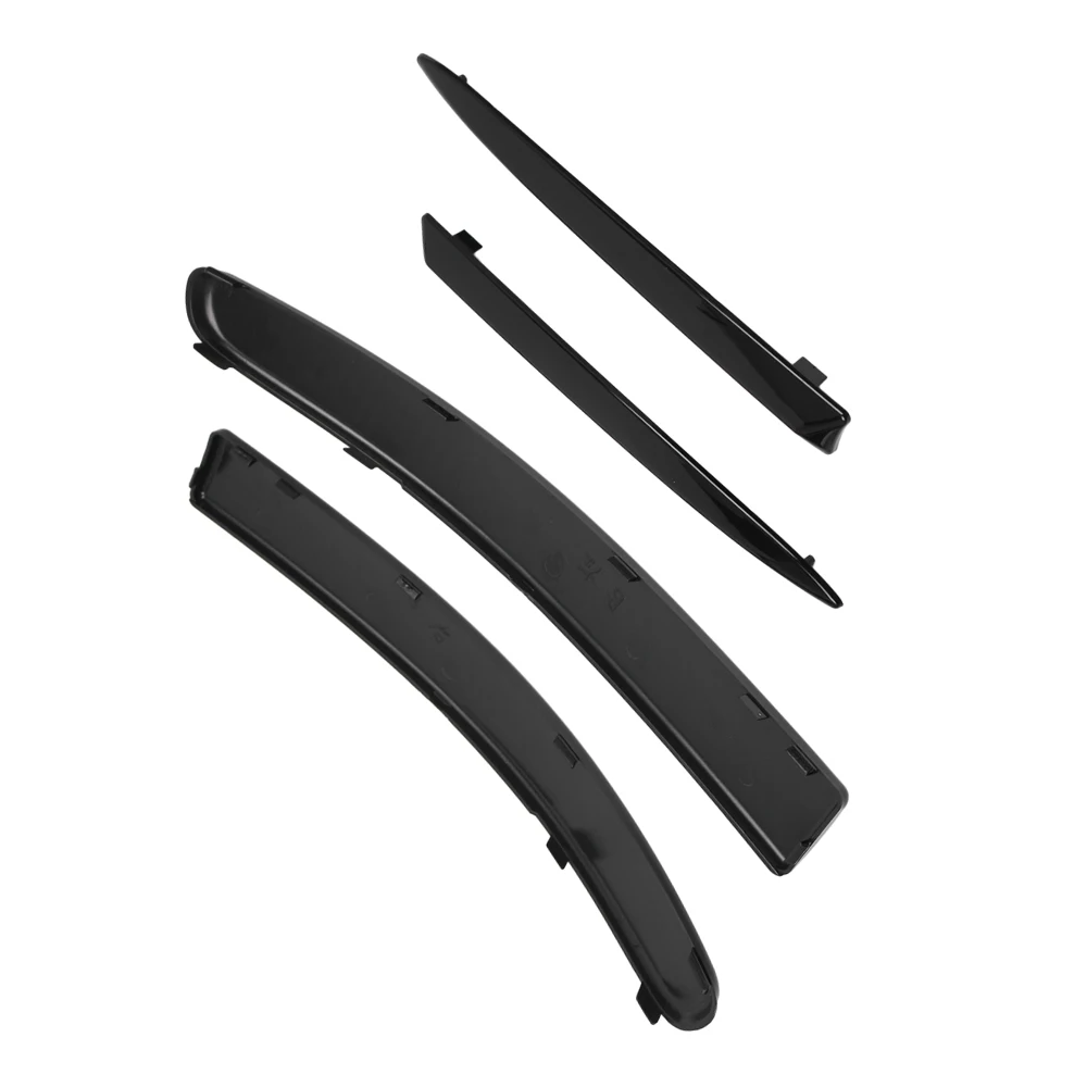 Lower Bumper Chromes Molding Set Front Lower Bumper Molding Set Fit for Fiat 500 2007-2015 (Not fit for US Models)