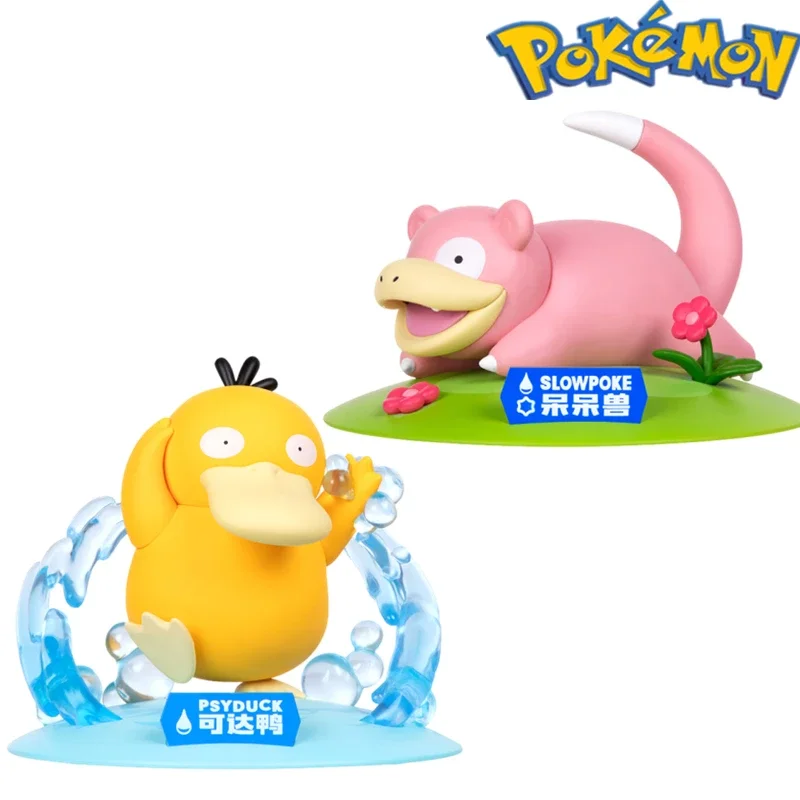 pokemon-psyduck-modelo-slowpoke-figura-kawaii-desktop-suporte-do-telefone-movel-ornamento-tamanho-pequeno-brinquedos-boneca-perifericos-de-jogo