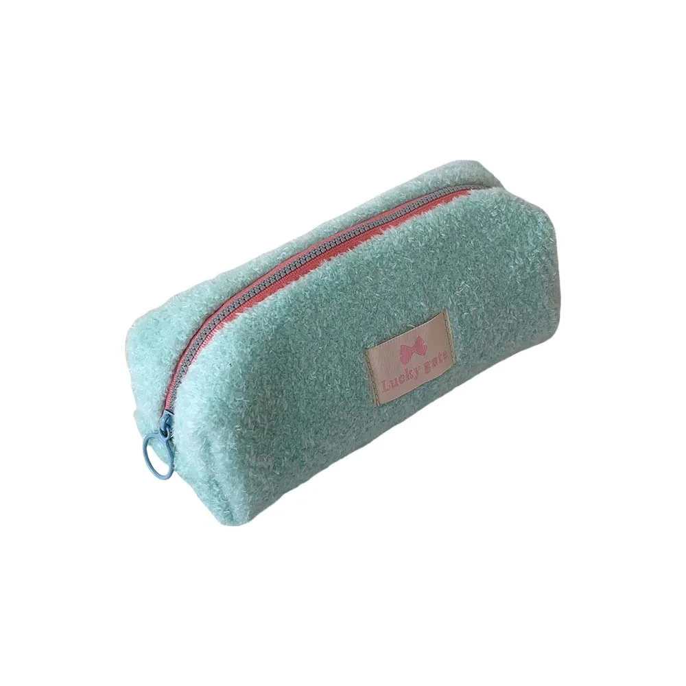 

Pencil Pouch Plush Stationery Bag Candy Color Stationery Organizer Large Pen Bag Large Capacity Jewelry Storage Pencil Case