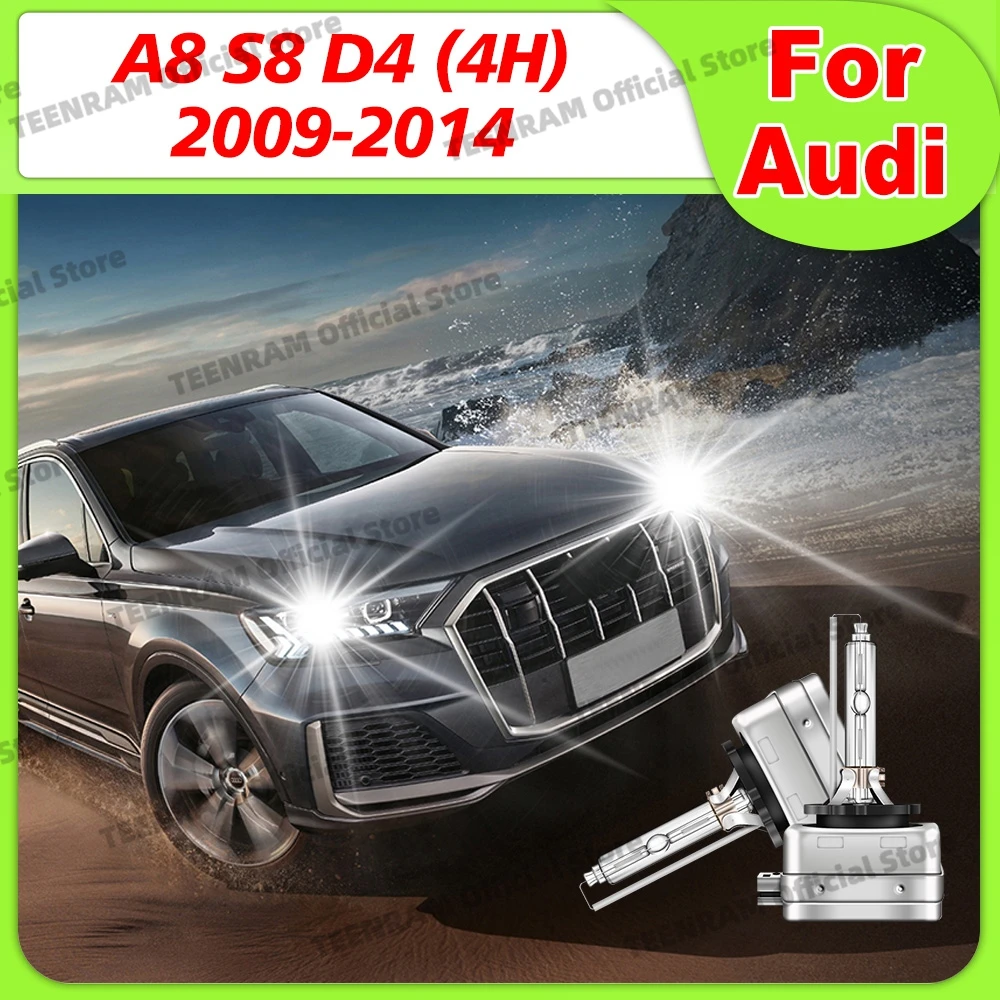 

2x For Audi A8 S8 D4 (4H) 2009 2010 2011 2012 2013 2014 HID Xenon 6000K 8000K 10000K Car Headlights D3 D3S 35W 12V Accessories