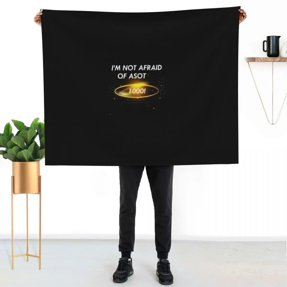 ASOT 1000 - I'm not afraid of ASOT 1000 - A State of Trance Throw Blanket Soft Beds Furry Thins Nap Blankets
