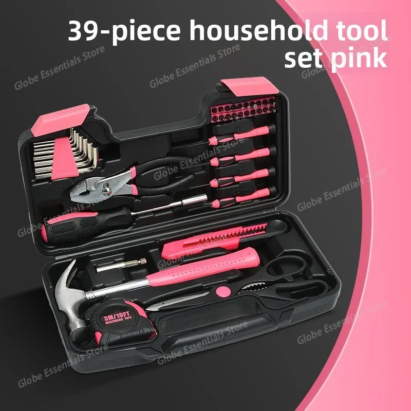 

39-piece set Household hardware combination tool set Carbon steel set Manual toolbox