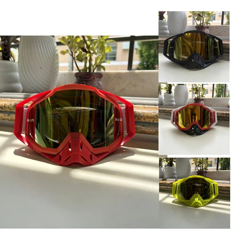 High‑Impact PC Lens Motocross Goggles Multi‑Color Selection Air‑Flow Ventilation Anti‑UV Comfortable Fit for Long‑Time Riding