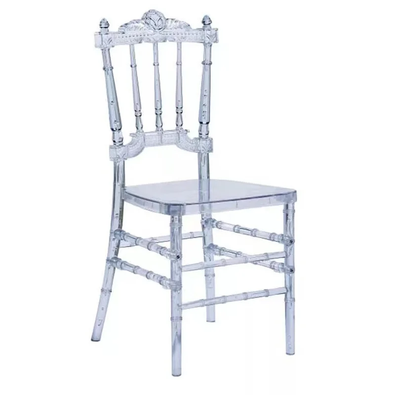 Hotel Wedding Outdoor Event Rental Resin Chiavari Chair Tiffany Transparent Acrylic Detachable Chair Beauty Salon Cadeira Bar SY