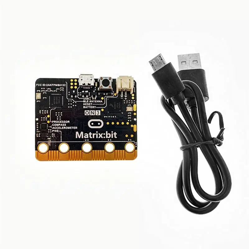 FFYY-For Micro:Bit GO NRF51822 Development Board Matrix:Bit GO Expansion Board BIT V1.5 Motherboard With Cable