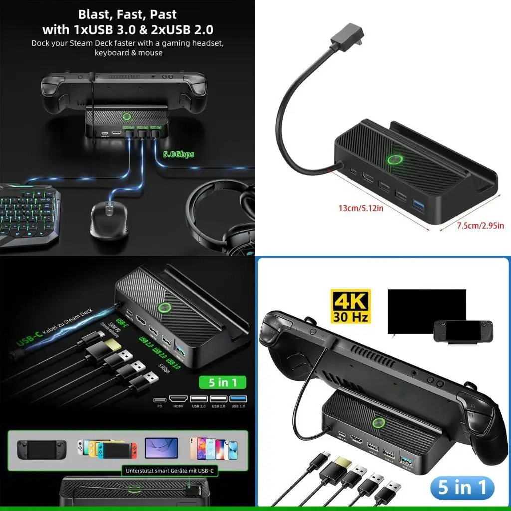 

U55C Video Adapter for Steam Deck Video Converter Portable