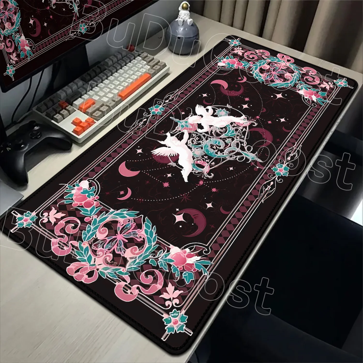 

New Pretty Butterfly Starry Sky Design Mousepad Office Game Mousepads Rubber Anti-slip Washable Large XXL Desk Mat 900x400mm Mat