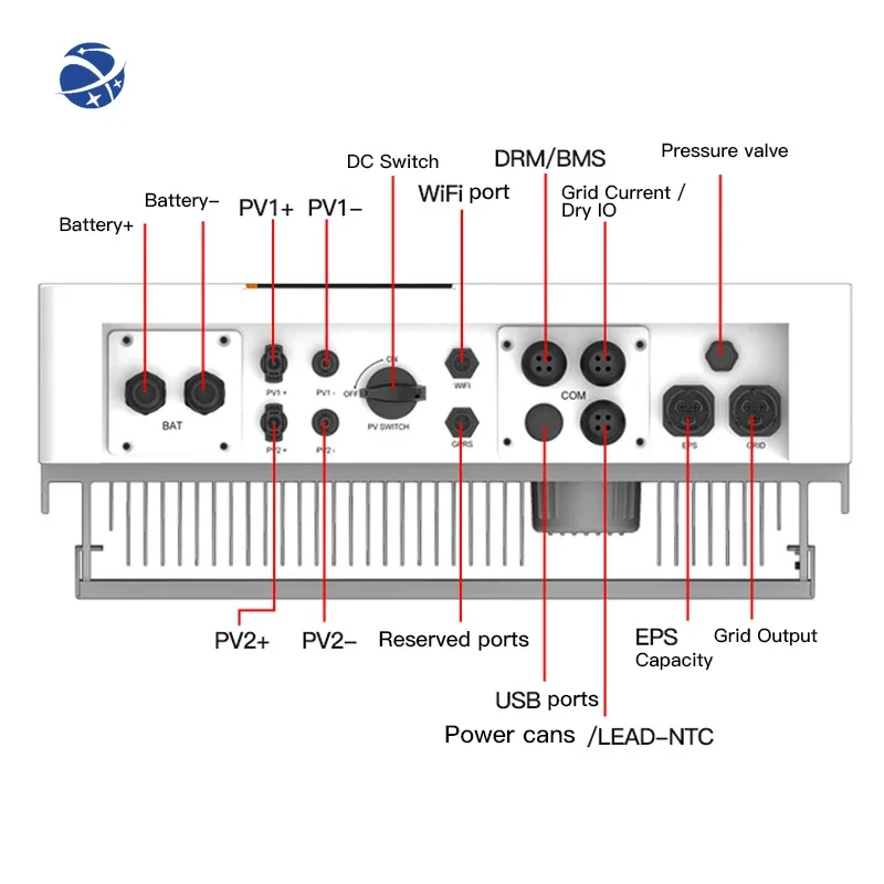 Solar Hybrid Inverter 3kw 5kw 8kw 10kw 110v 120v 220v 240v Invt Hybrid Inverter