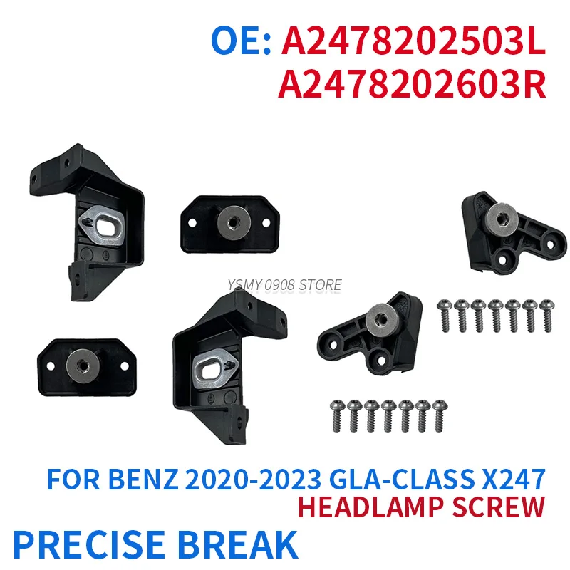 OEM 2478202503 2478202603 Car Headlight Repair Kit Head Lamp For Mercedes-Benz GLA CLASS X247 2020 2021 2022 2023