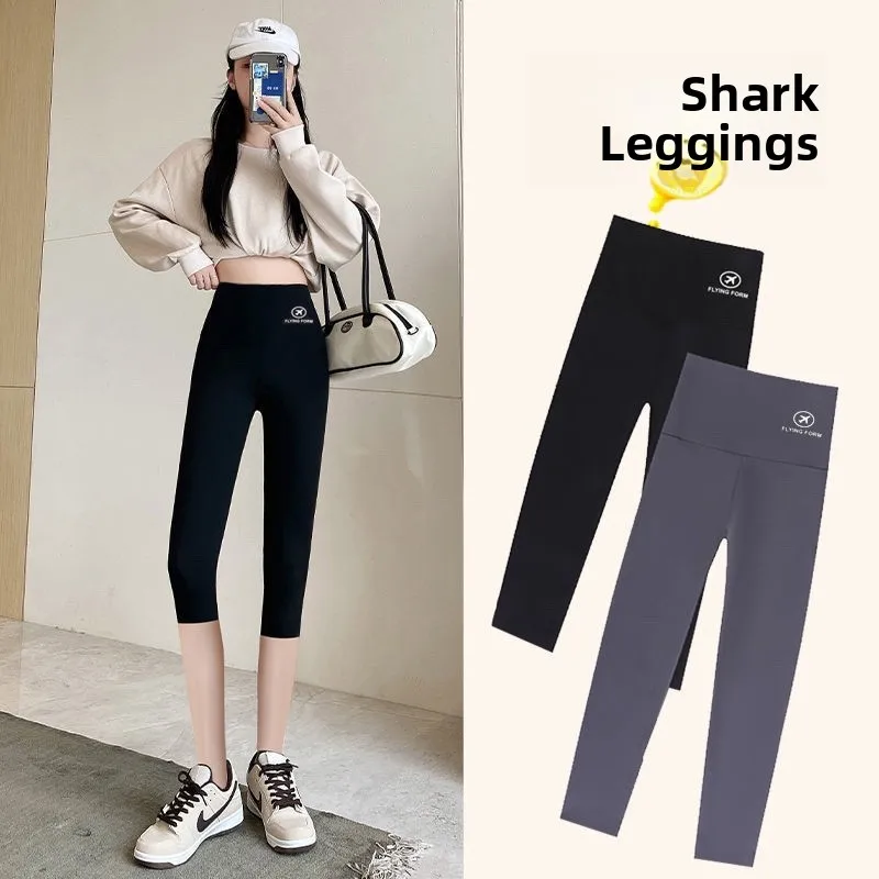 

Женские леггинсы для йоги с высокой талией, утягивающие, с эффектом подтяжки живота и бедер, длиной до колена