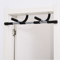 Multi-functional pull-up bar, door frame pull-up bar made of steel with foam grips, black/grey, 92x40x17cm, for home fitness